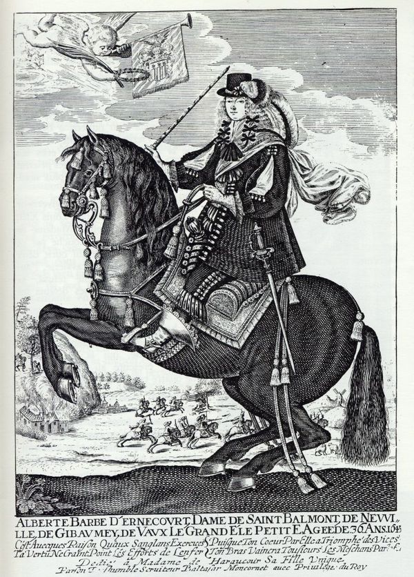 Alberte-Barbe D'ernécourt, Dame de Saint-Baslemont